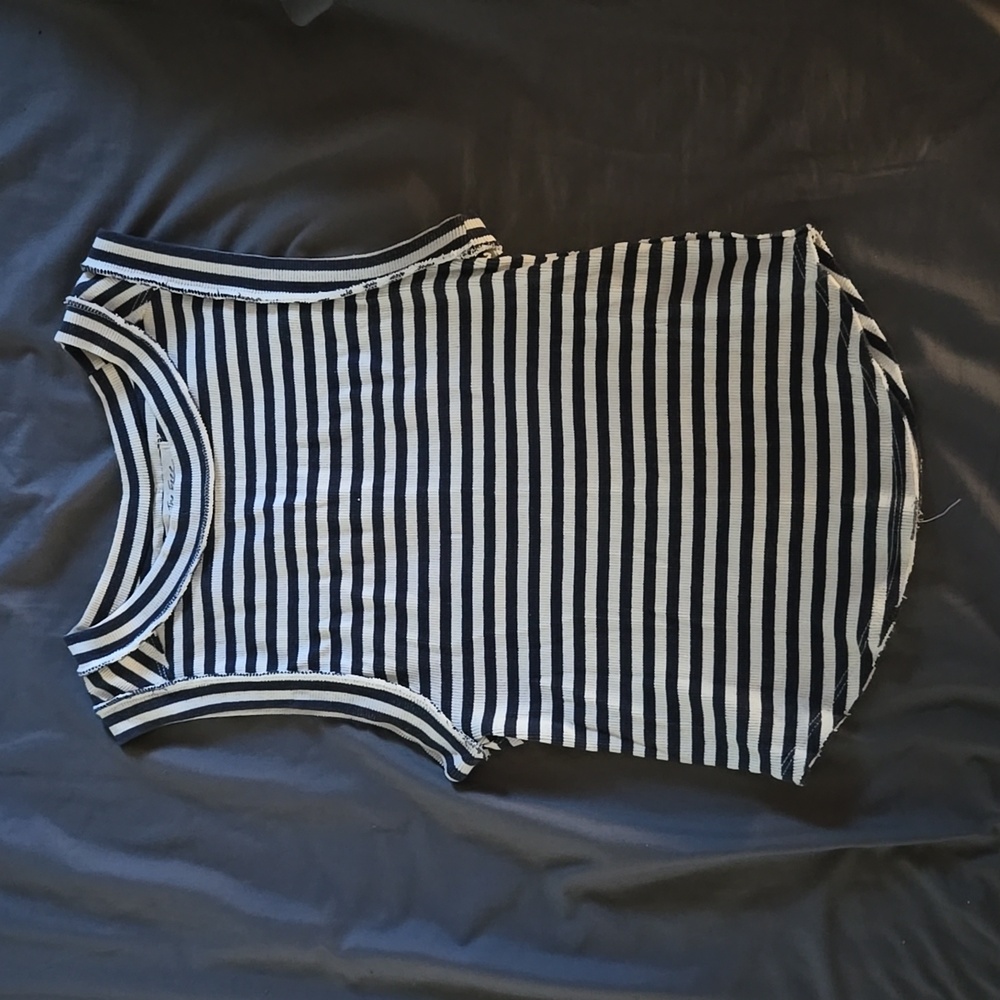 We The Free Kate Tank, Small, Navy/White